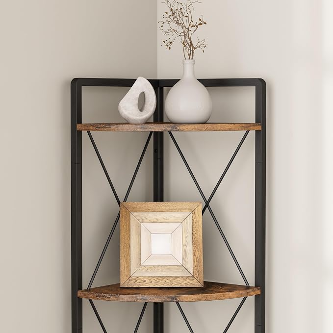 5 Tier Corner Shelf Stand, Metal Corner Shelf, Plant Stand Display Shelf - Image 9