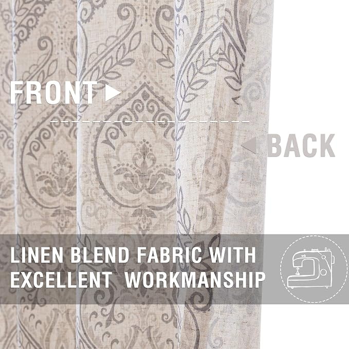 jinchan Faux Linen Tie up Valance - Image 4