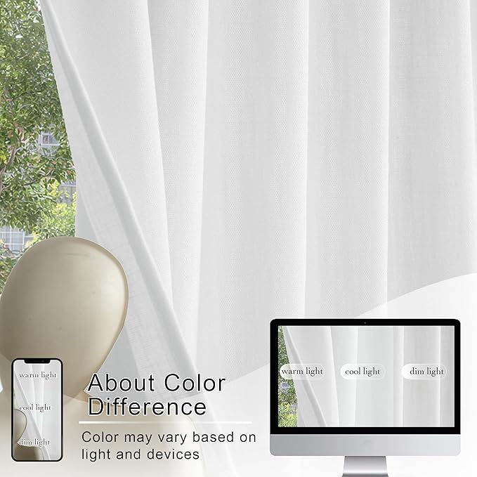 RYB HOME 2 Panels Valance Curtains - Image 4