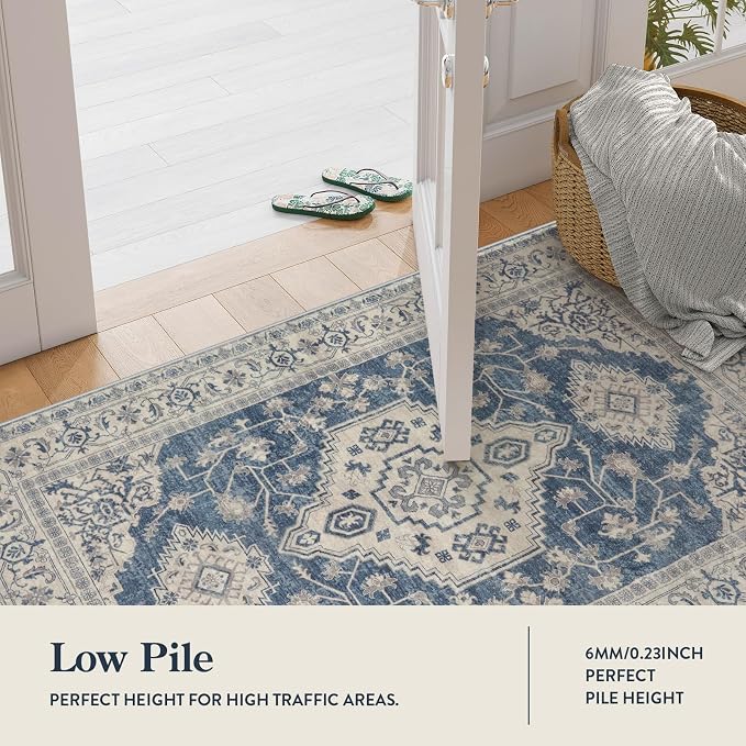 Lahome Oriental Area Rug, 3x5 Washable Rugs - Image 6