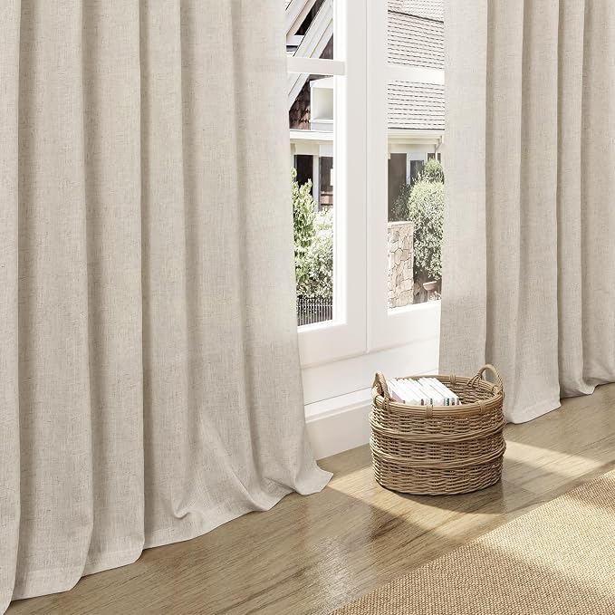 Nanspring Boho Linen Curtains 84 Inches Long - Image 5