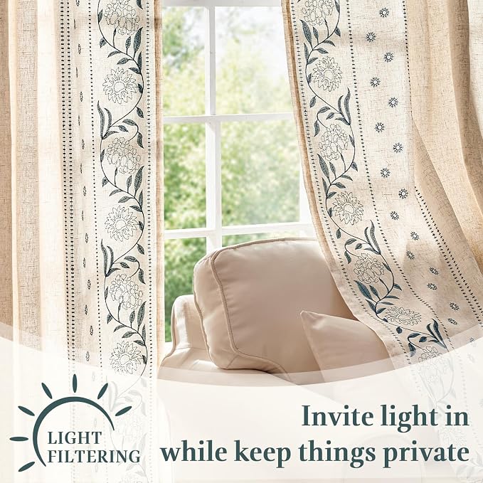 jinchan Winslow Lined Linen Curtains - Image 4