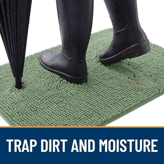 OLANLY Dog Door Mat for Muddy Paws 40x32, Absorbs Moisture and Dirt, Absorbent - Image 2