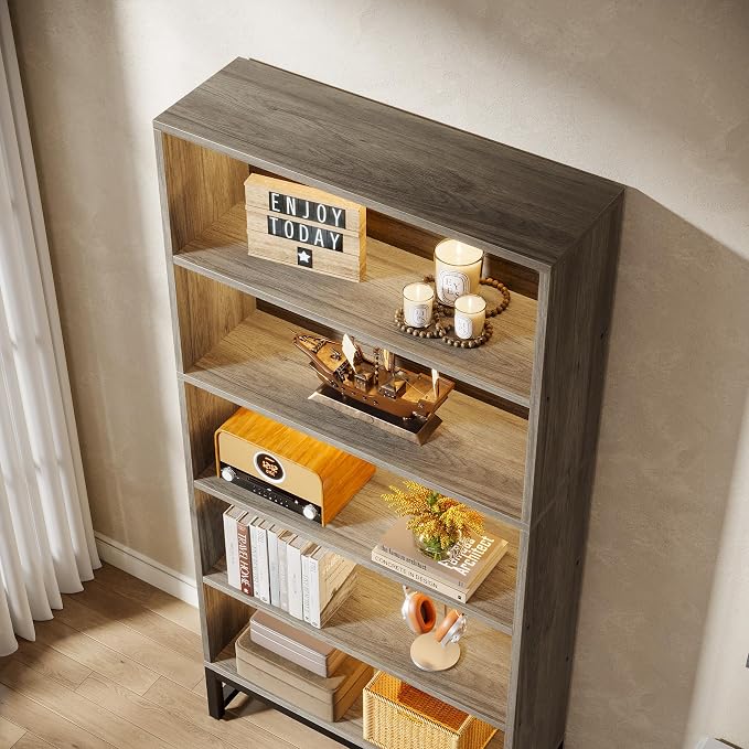 Tribesigns Tall Bookcase Bookshelf, 70.8" Large Bookcases Organizer - Image 8