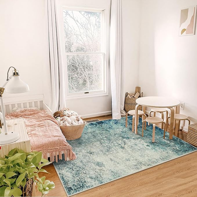 Lahome Modern Abstract Area Rugs 3x5 Washable Rug, Throw Rugs - Image 9