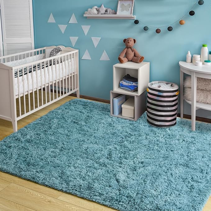 Merelax Soft Modern Indoor Large Shaggy Rug - Image 4