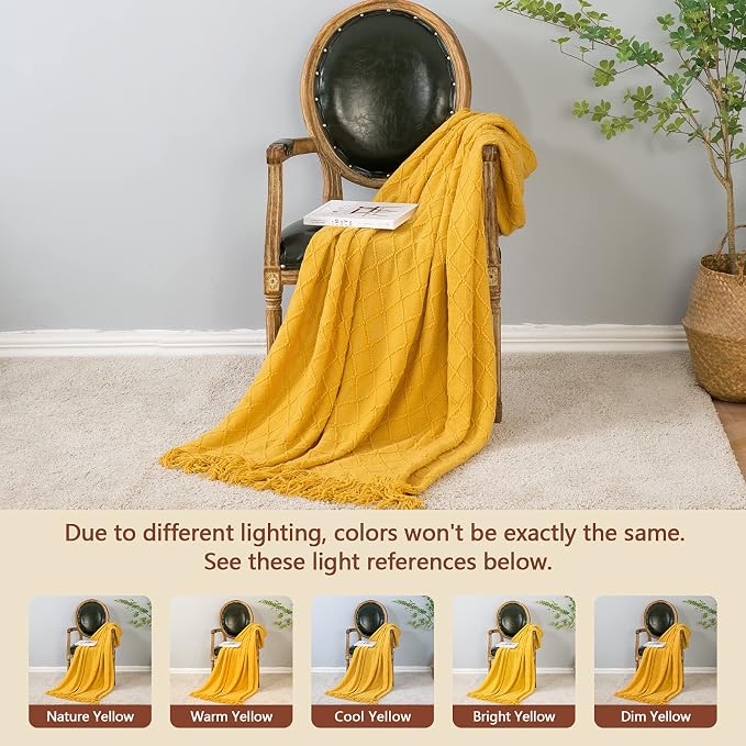 inhand Knitted Fall Throw Blanket - Image 6