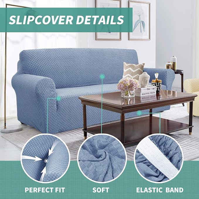 YEMYHOM Couch Cover Latest Jacquard Design High Stretch Extra Large Sofa Covers - Image 3