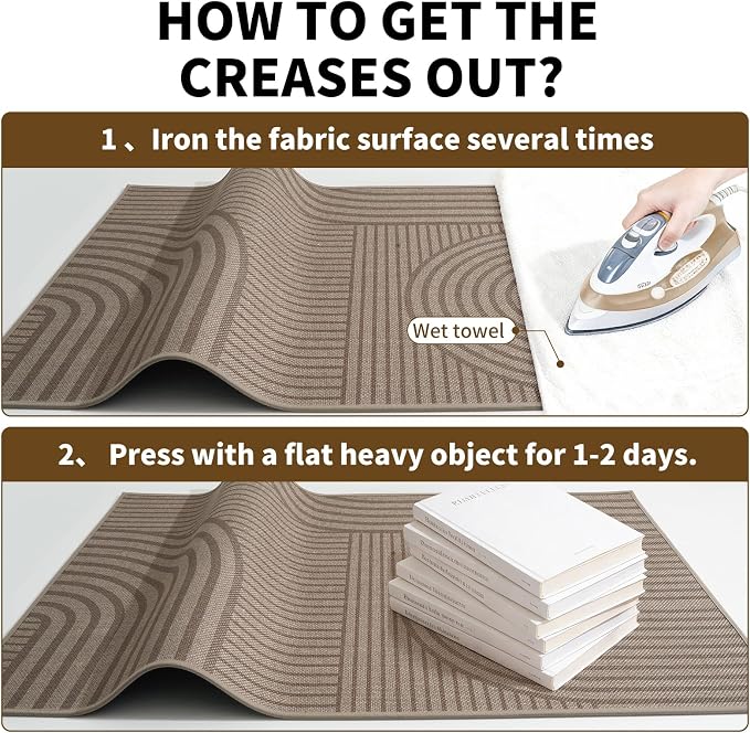 Front Door Mat 31''x47'', Absorbent Dirt Resist Washable Non Slip Low-Profile - Image 8