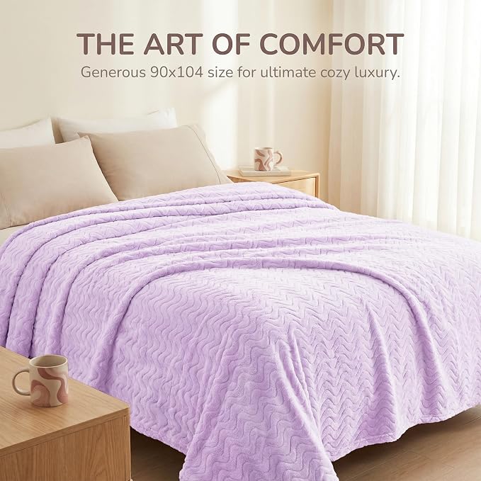 Exclusivo Mezcla Twin Blanket for Bed, Cozy Lightweight Fleece Blankets for All - Image 2