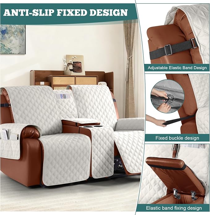Ruaozz Waterproof Loveseat Recliner Cover - Image 6