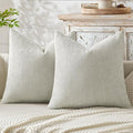 MIULEE Pack of 2 Couch Throw Pillow Covers 18x18 Inch Grey-White Modern Boho by MIULEE