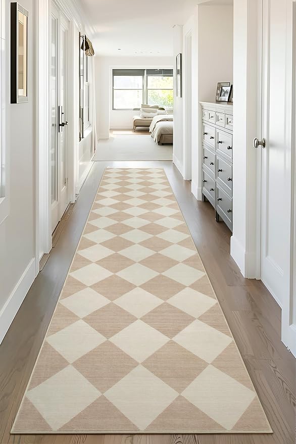 Beeiva Checkered Print Carpet Runners - Image 9