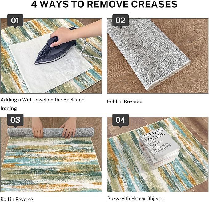 Lansny Modern Abstract Runner Rug 2x12 - Image 4