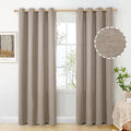 BGment Taupe Linen Curtains for Living Room 84 Inch Length 2 Panels, Light by BGment