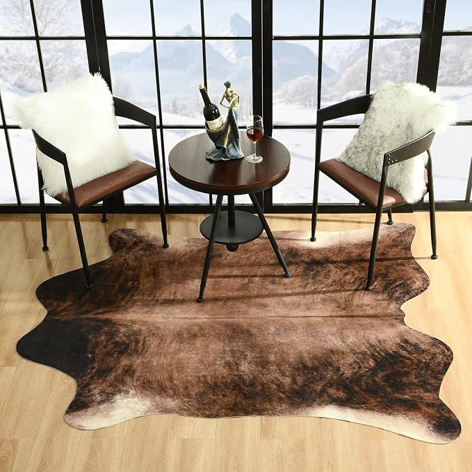 Easycozy Faux Cowhide Large Cow Print Rug - Image 5