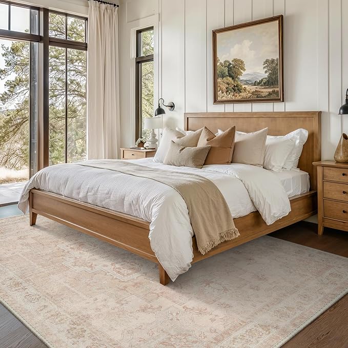 GENIMO 5x7 Area Rugs for Living Room, Machine Washable Rug, Non Slip Indoor - Image 3