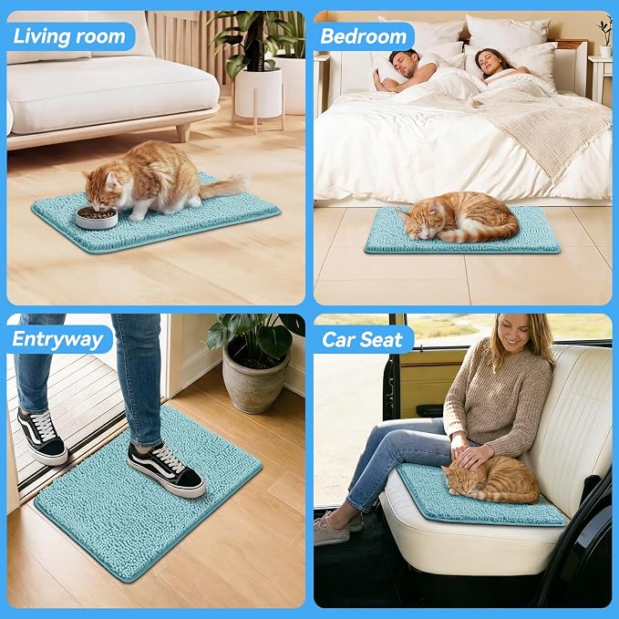Bcoimo Super Absorbent Cat Door Mat, Pet Rugs - Image 6