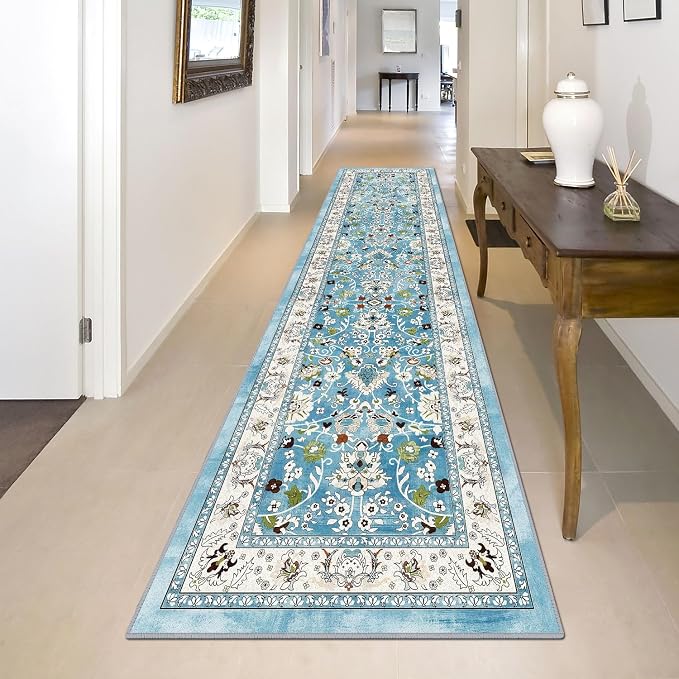 LOKHOM Washable Runner Rug, 2x8 Non Slip Vintage Hallway Runner Rug - Image 3