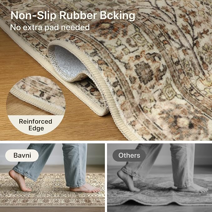 Bavni Area Rugs 5x7, Machine Washable Rugs - Image 5