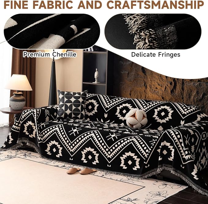 VClife Bohemian Southwestern Pattern Sofa Cover Non Slip Washable Couch Cover - Image 3