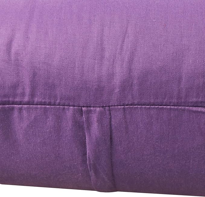 Thmyo 4-Pack 100% Cotton Lumbar Comfortable Solid Decorative Throw Pillow Case - Image 9