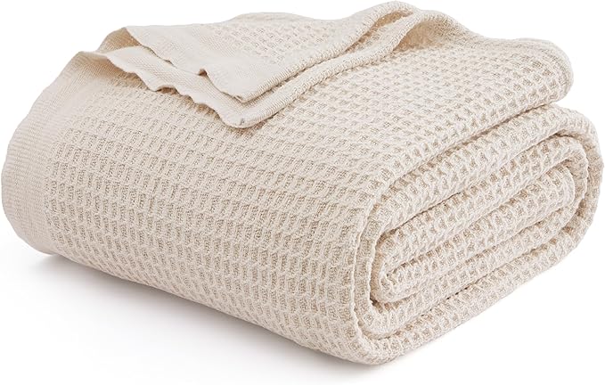 Bedsure Gentlesoft 100% Cotton Blanket King Size by BEDSURE