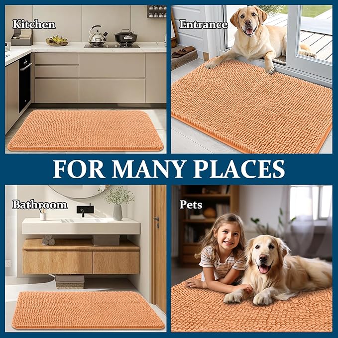 OLANLY Dog Door Mat for Muddy Paws 24x16, Absorbs Moisture and Dirt, Absorbent - Image 8