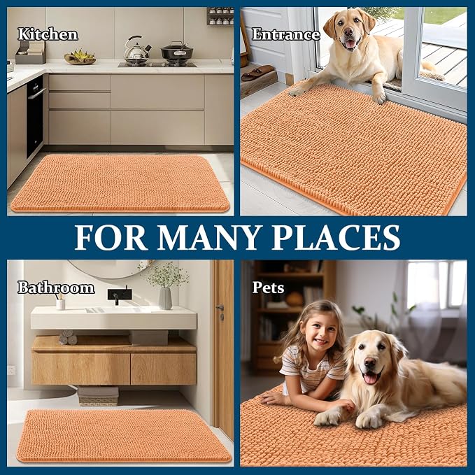 OLANLY Dog Door Mat for Muddy Paws 70x32, Absorbs Moisture and Dirt, Absorbent - Image 8