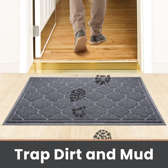 LuxStep Door Mat Large 17" x 30" Indoor Outdoor Doormat, Non-Slip Low-Profile - Image 6