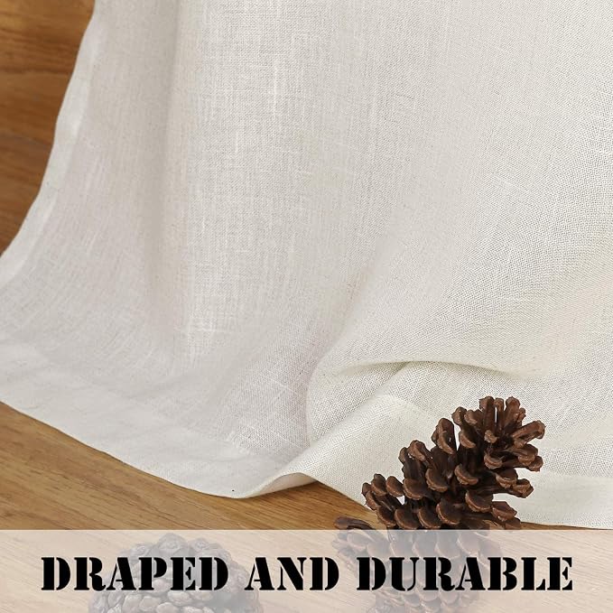 H.VERSAILTEX 2 Pack Ultra Luxurious High Woven Linen Elegant Curtains Grommet - Image 8