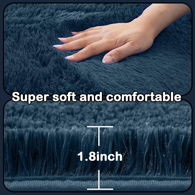Large Rug for Living Room 10x12: Area Rug 10x12 Navy Blue Rugs for Living Room - Image 6