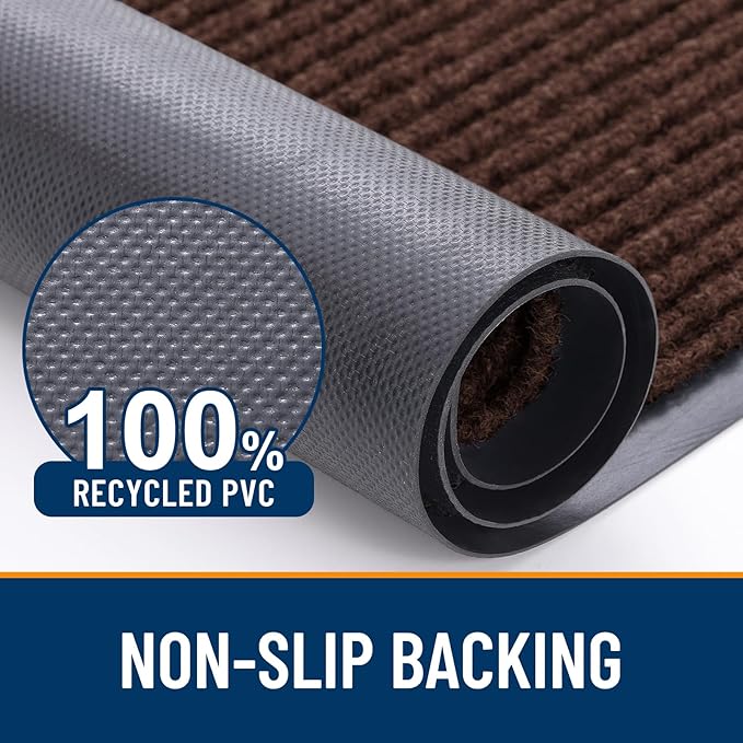OLANLY Front Door Mat Indoor Outdoor Entrance, Waterproof Heavy Duty Doormat - Image 3