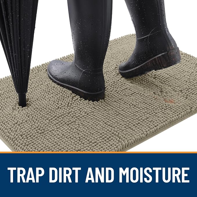 OLANLY Dog Door Mat for Muddy Paws 47x20, Absorbs Moisture and Dirt, Absorbent - Image 2