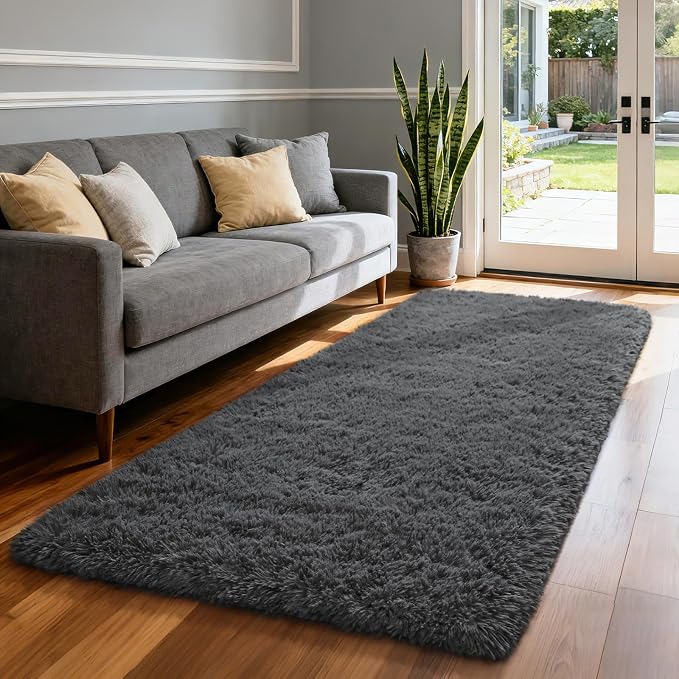 Merelax Soft Runner Rugs for Bedroom Living Room, 2x6 Feet Non Slip Plush - Image 2