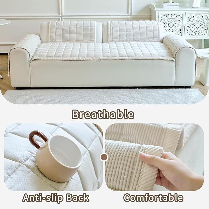 Couch Covers for Dogs Washable, Non Slip Couch Covers for Loveseat Sofa Pet - Image 4