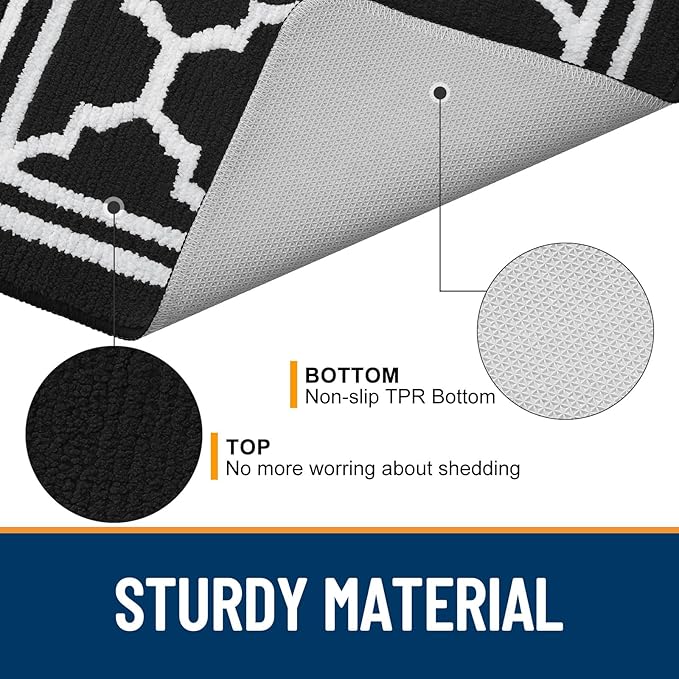 Buganda Indoor Door Mat, Dirt Resistant and Absorbent Entrance Mat, Low Profile - Image 4