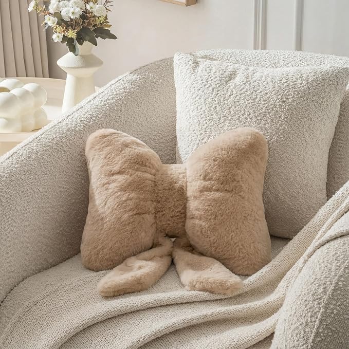 Bow Pillow Throw Pillows Butterfly Shaped Decorative Cute Pillows - Image 4