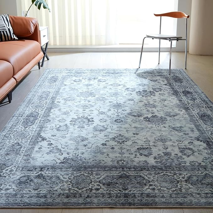 Rugcomf Living Room Rug 6x9 Rug Machine Washable Boho Area Rug Non Slip Soft - Image 7