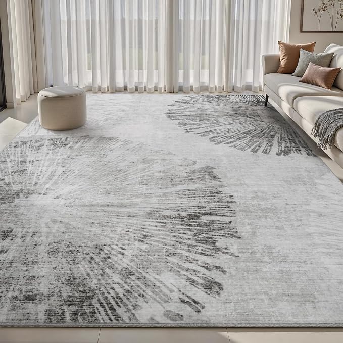 8x10 Area Rugs for Living Room-Machine Washable Rug Ultra Soft Non Slip Area by AMOAMI