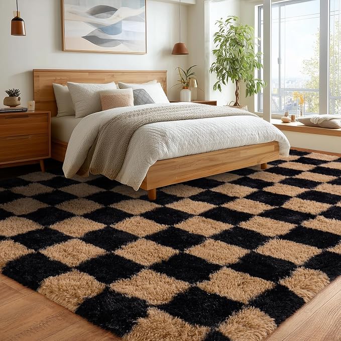Upgrade Non-Slip Plush Rugs for Living Room, Soft Shaggy Carpets for Living Room - Image 6