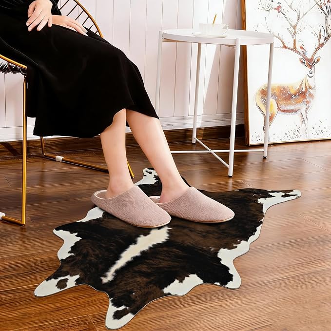 BENRON Premium Cowhide Rug, Faux Cow Hide Rugs - Image 4
