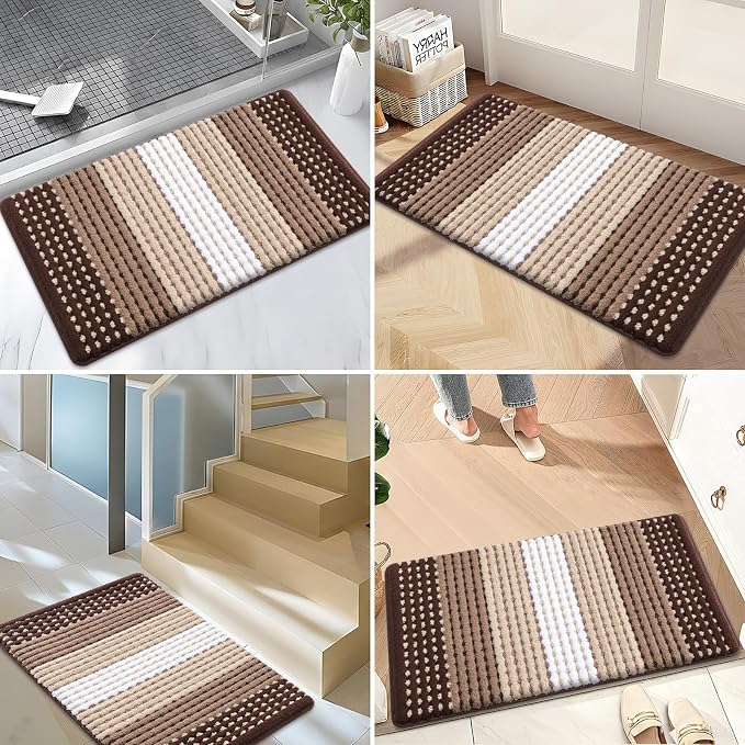 Kitinjoy Indoor Outdoor Door Mat, 47x20 Non-Slip Absorbent Dirt Trapper - Image 6