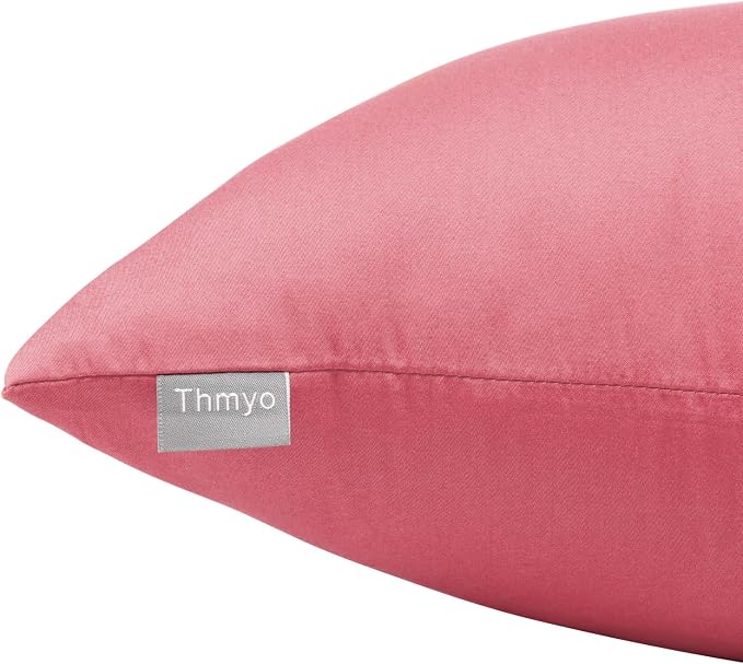 Thmyo 4-Pack 100% Cotton Lumbar Comfortable Solid Decorative Throw Pillow Case - Image 8