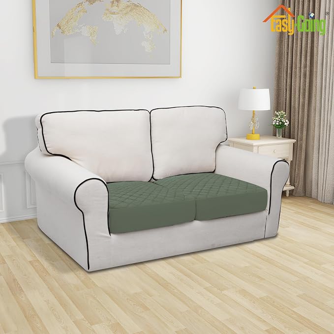Easy-Going Waterproof Loveseat Cushion Covers, Non-Slip Leakproof Sofa Seat - Image 2