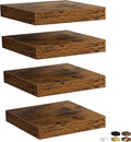 Fun Memories Floating Shelves for Wall, Rustic Wood Wall Mounted Shelves for by FunMemories