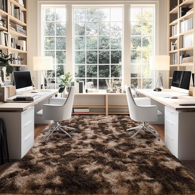 Upgrade Non-Slip Plush Rugs for Living Room, Soft Shaggy Carpets for Living Room - Image 7