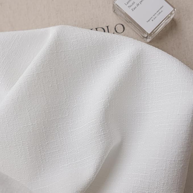 VisionaryHomeDesign White Colour Linen Curtain Panels - Image 7