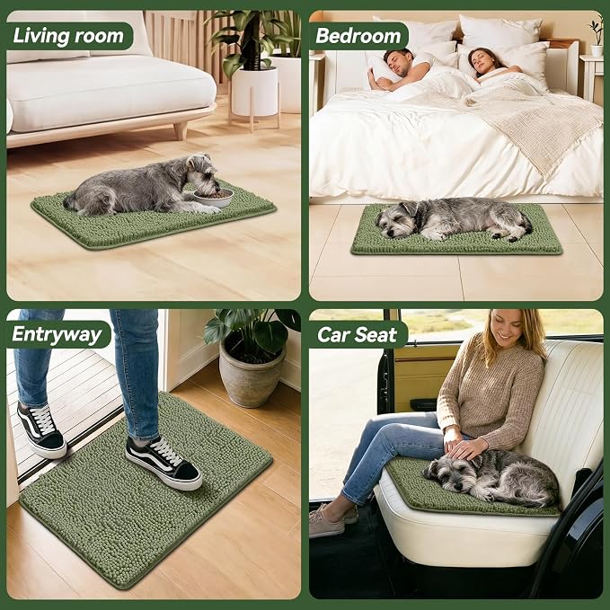 Bcoimo Super Absorbent Dog Door Mat, Pet Rugs - Image 6