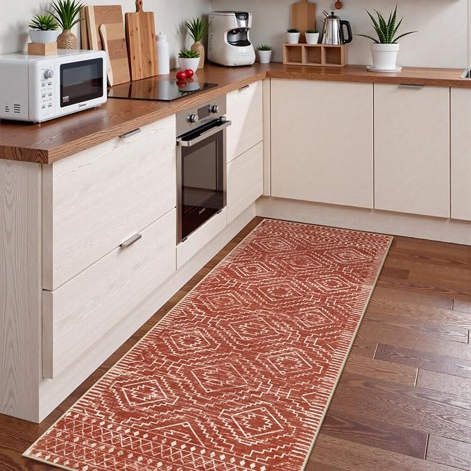 Wonnitar Moroccan Runner Rug 2x6, Washable Hallway Runner Rugs - Image 5